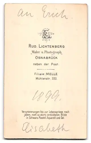 Fotografie Rud. Lichtenberg, Melle, Mühlenstr. 333, Junge Dame in modischer Kleidung