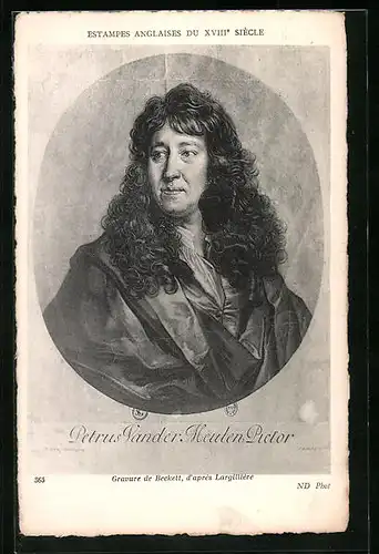 Künstler-AK Petrus Vander Meulen Pictor, Estampes anglaises du XVIII° siècle