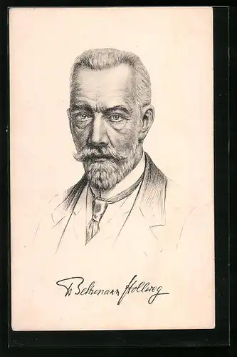 Künstler-AK Portrait des Reichskanzlers von Bethmann Hollweg