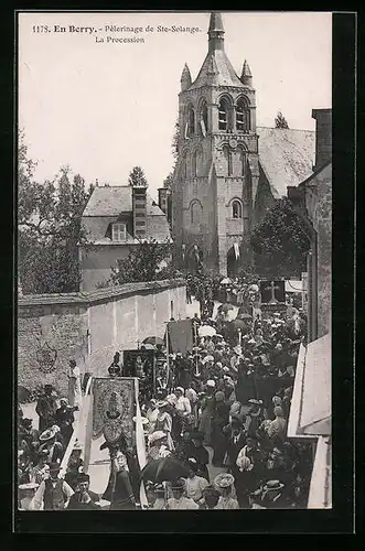 AK Sainte-Solange, Pèlerinage, La Procession