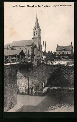 AK Marseilles-les-Aubigny, L`Eglise et le Presbytère