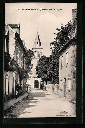 AK Saulzais-le-Potier, Rue de l`Eglise