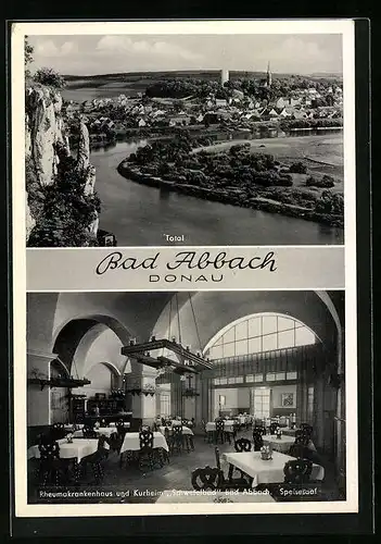 AK Bad Abbach /Donau, Rheumakrankenhaus und Kurheim Schwefelbad, Speisesaal
