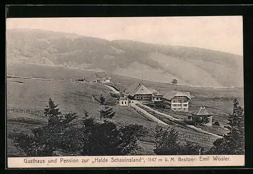 AK Schauinsland, Gasthaus und Pension Halde Schauinsland