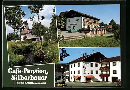 AK Bischofsmais /Regen, Cafe-Pension Silberbauer