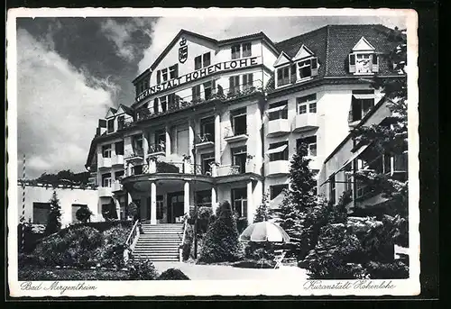 AK Bad Mergentheim, Kuranstalt Hohenlohe