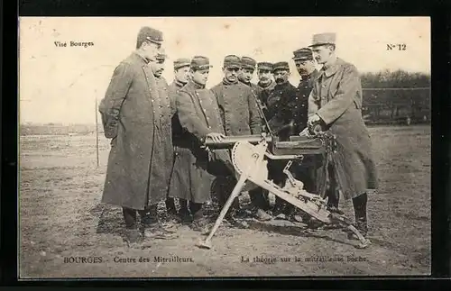 AK Bourges, La théorie sur la mitrailleuse boche