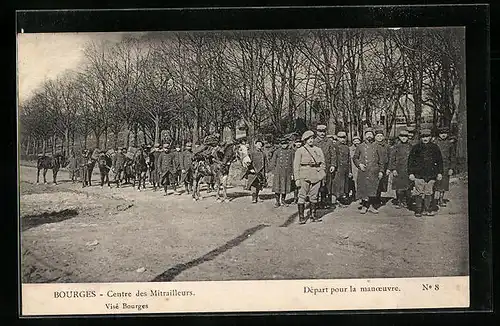 AK Bourges, Départ pour la manoeuvre