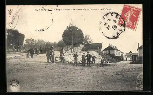 AK Bourges, Rampe Marceau et entrée de la Caserne Vieil-Castel