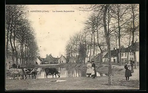 AK Asnières, La Grande Aujonnière