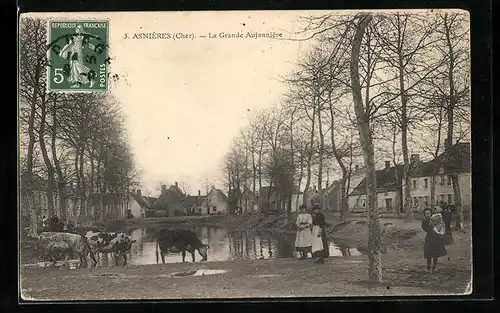 AK Asnières, La Grande Aujonnière