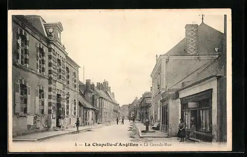 AK La Chapelle-d`Angillon, La Grande-Rue