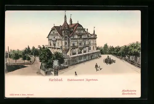 AK Karlsbad, Etablissement Jägerhaus