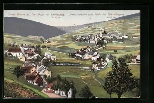 AK Oberwiesenthal, Blick ins Tal