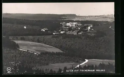 AK Moldau, Blick auf Fischerhaus