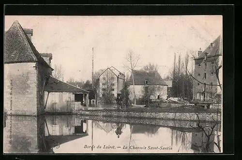 AK Saint-Santin, Bords du Loiret - La Chaussee