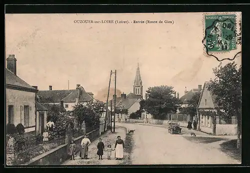 AK Ouzouer-sur-Loire, Entree (Route de Gien)