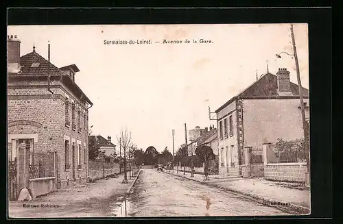 AK Sermaises-du-Loiret, Avenue de la Gare