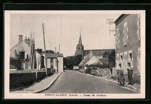 AK Poilly-les-Gien, Route de Coullous