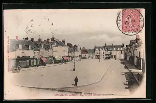 AK Neuville-aux-Bois, La Place du Martroi