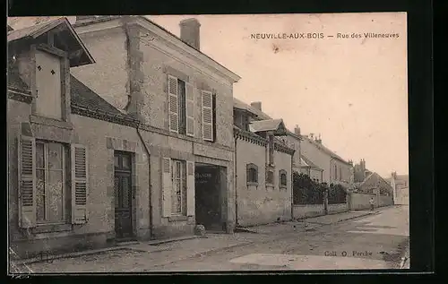 AK Neuville-aux-Bois, Rue des Villeneuvres