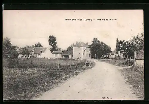 AK Mignerettes, Rue de la Mairie