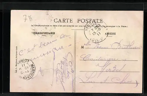 AK Marcilly-en-Villette, Rue Principale