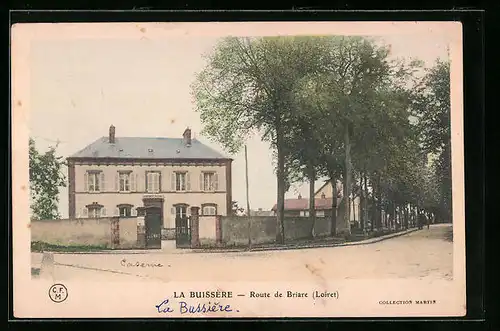AK La Bussiére, Route de Briare (Loiret)