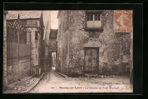 AK Meung-sur-Loire, La Venelle du Pont Branlant