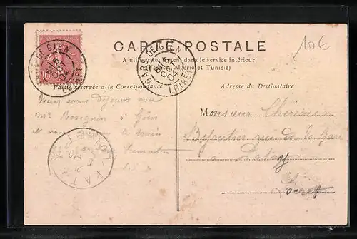 AK Gien, La rue Gambetta