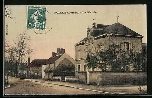 AK Poilly, La Mairie