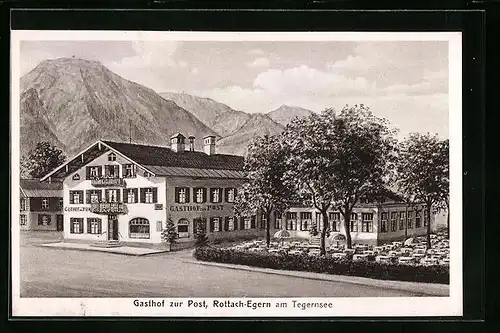 AK Rottach-Egern, Gasthof zur Post