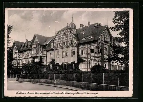 AK Neustadt /Südharz, Kurhotel Haus Lebenswende