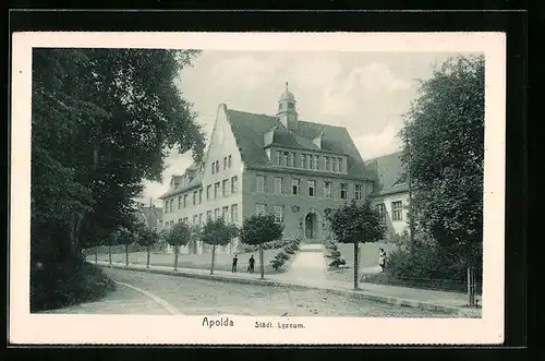 AK Apolda /Th., Städtisches Lyzeum