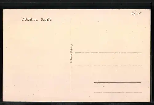 AK Eichenkrug, Blick auf die Kapelle