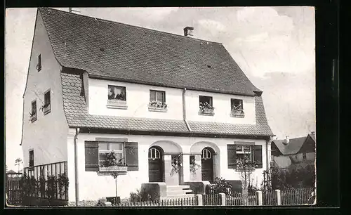 AK Nürnberg, Siedlung Buchenbühl, Doppelwohnhaus