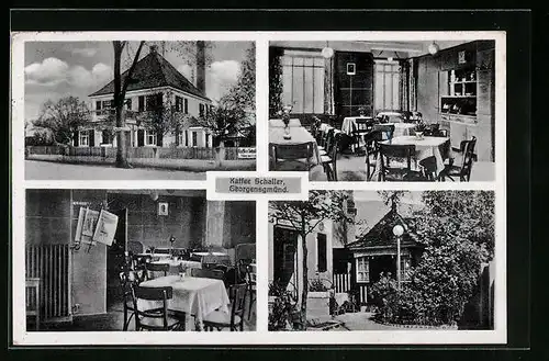 AK Georgensgmünd, Café Schaller, Innenansichten
