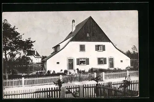 AK Nürnberg, Fränkisches Doppelwohnhaus in der Siedlung Buchenbühl