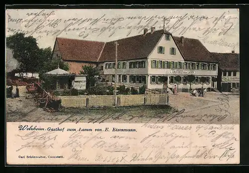 AK Welzheim, Gasthof zum Lamm von E. Eisenmann