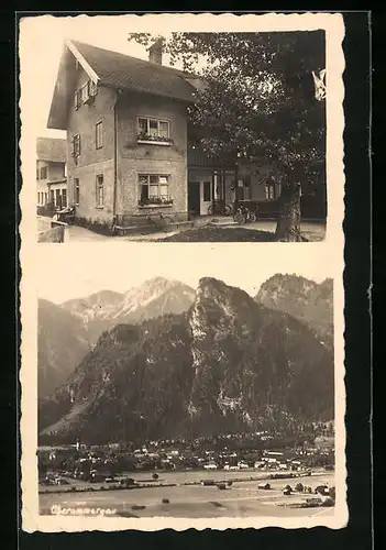 AK Oberammergau, Haus Herrgottsschnitzer, Teilansicht
