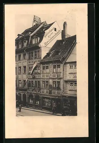 AK Würzburg, Gasthaus Weinhaus zum Brückenbäck