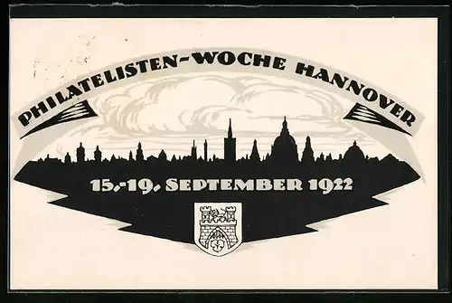AK Hannover, Ganzsache PP61C4 /03, Philatelisten-Woche 1922