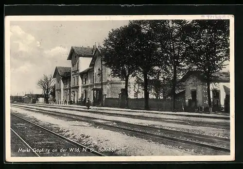 AK Göpfritz /Wild, Bahnhof