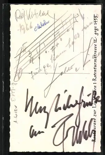 AK Wien, Restaurant zur Linde, Innenansicht