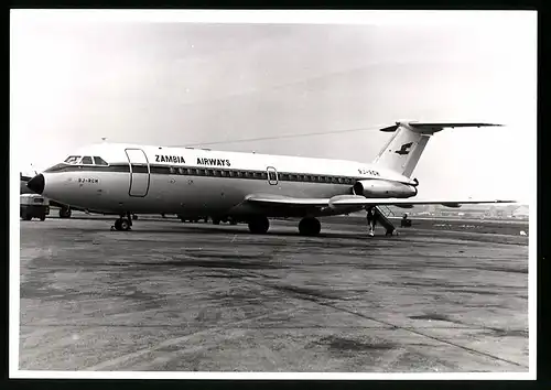 Fotografie Flugzeug BAC 1-11, Passagierflugzeug der Zambia Airways, Kennung 9J-RCH