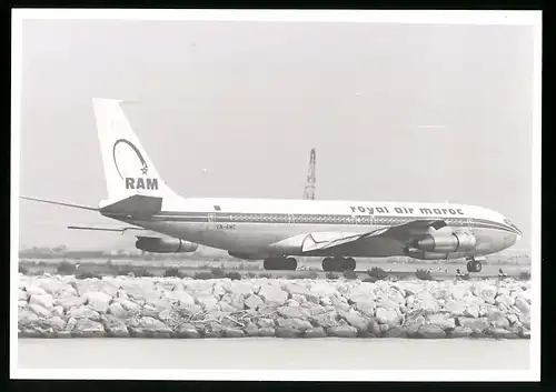 Fotografie Flugzeug Boeing 707, Passagierflugzeug der Royal Air Maroc, Kennung CN-RMC