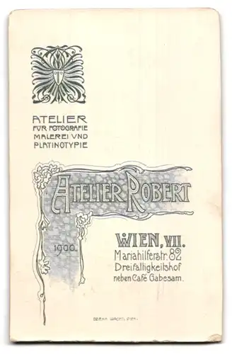 Fotografie Atelier Robert, Wien VII., Mariahilferstrasse 82, Junge Frau mit Halskette