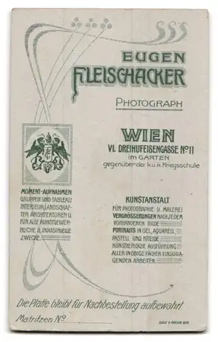 Fotografie Atelier Fleischhacker, Wien VI., Dreihufeisengasse 11, Mutter und Tochter in schwarzen Kleidern