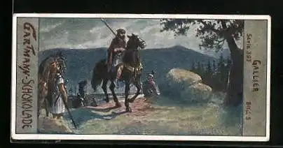Sammelbild Gartmann`s Chocolade, Reitertypen aus alter Zeit, Gallier
