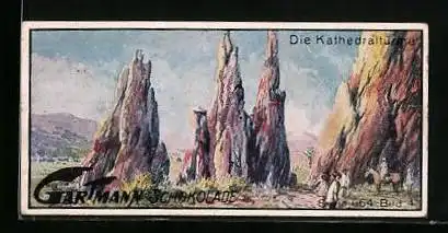 Sammelbild Gartmann`s Schokolade, Die Naturwunder am Coloradofluss, Kathedraltürme